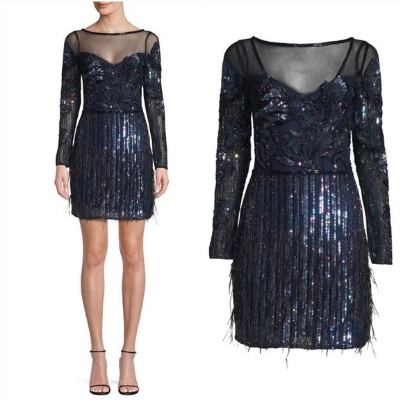 Parker Dresses & Skirts - PARKER BLACK Bailey Embellished Mesh Dress